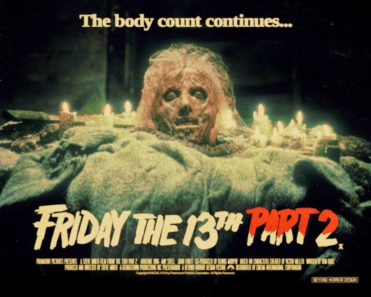 Friday the 13th Part 2 Wallpaper Poster Beyond Horror Design